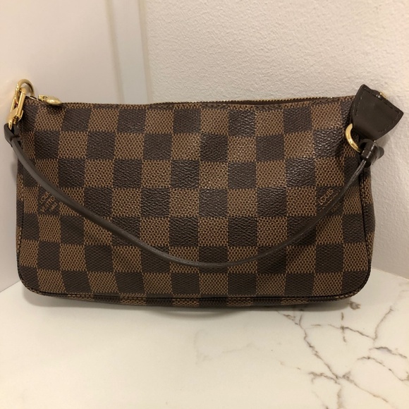 Louis Vuitton Pouchette Damier Ebene Clutch - Picture 1 of 7